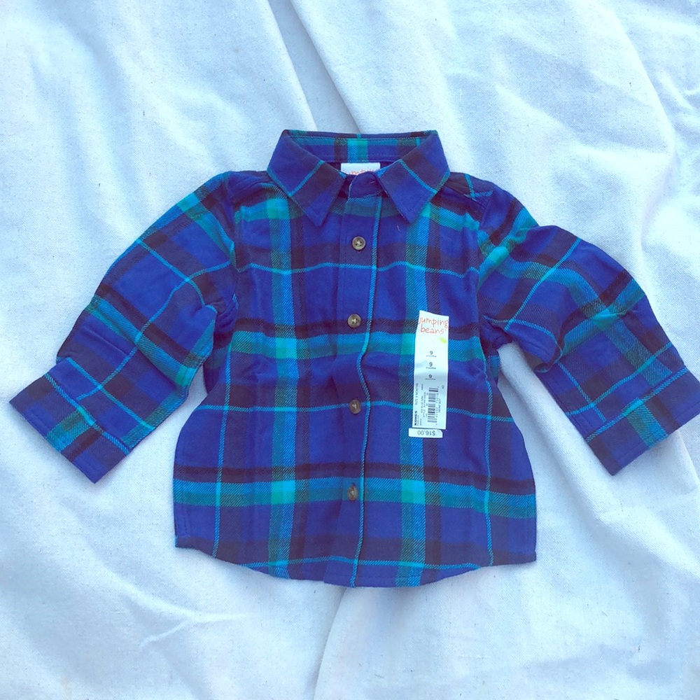 SOLD Baby boy flannel top